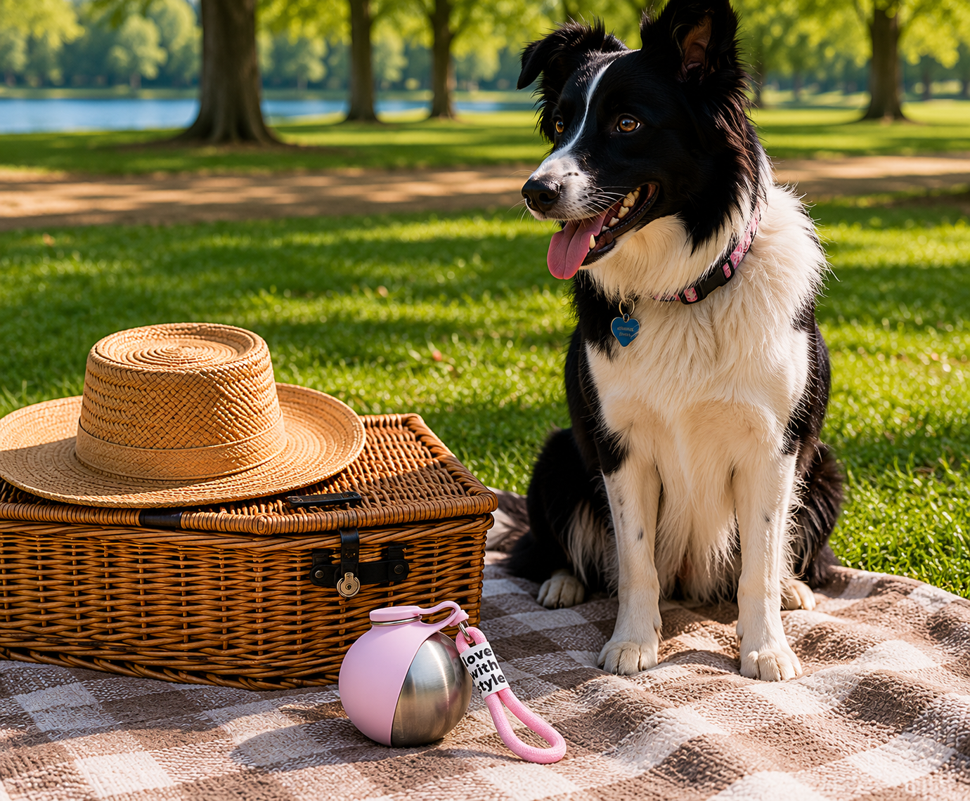 Pet Collective 2-in-1 dog travel water bottle