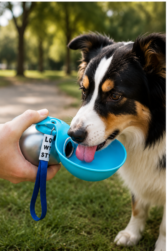 Pet Collective 2-in-1 dog travel water bottle